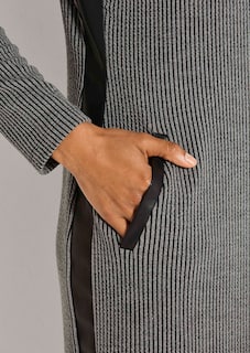 Sheath dress with leather look trim thumbnail 6