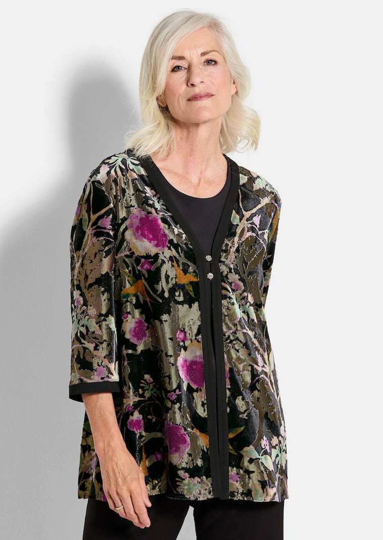 Fluwelen jasje in etskantlook