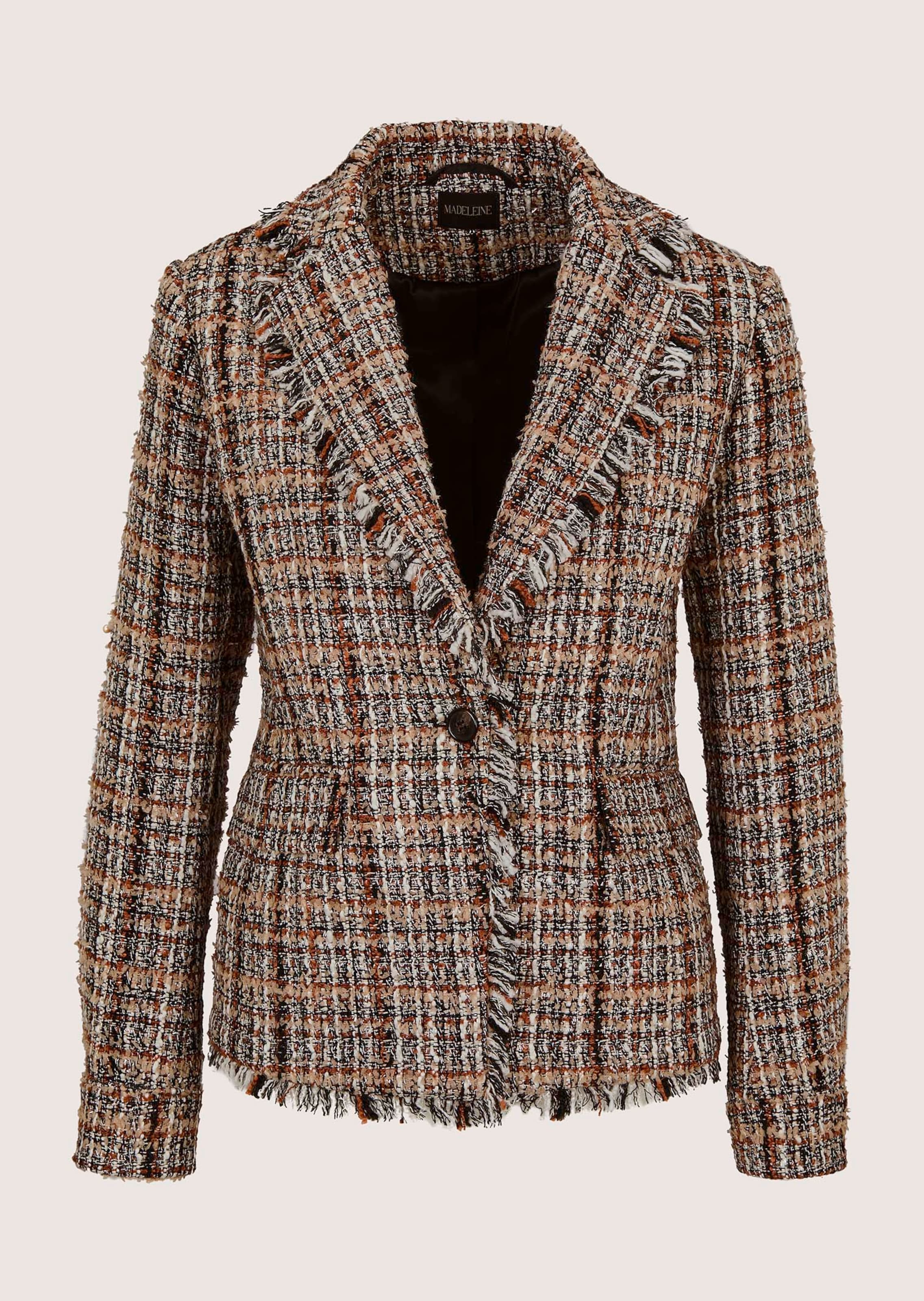 Tweed blazer in a multi-coloured look