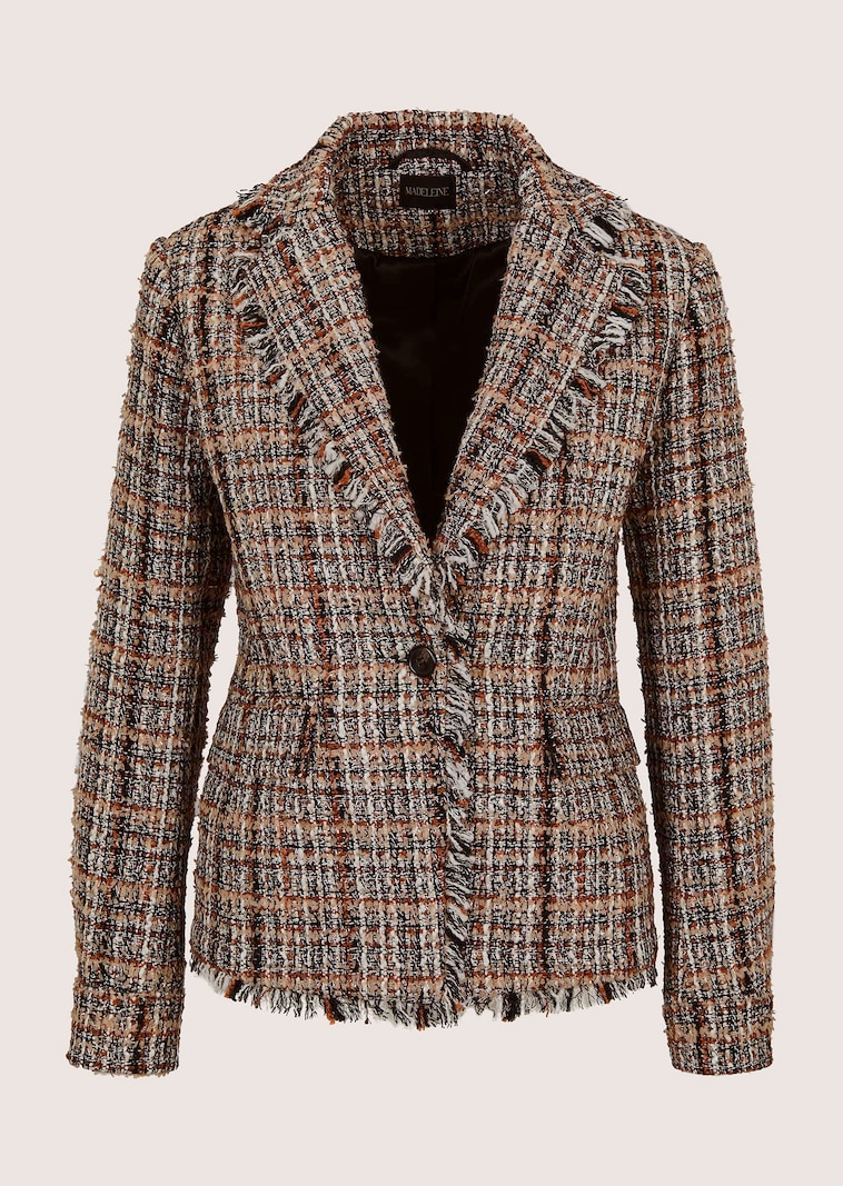 Tweed blazer in a multi-coloured look