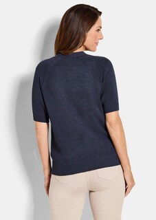 Strickjacke aus kühlem Bändchengarn thumbnail 3