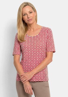 T-shirt en jersey avec un motif minimal en losange thumbnail 7