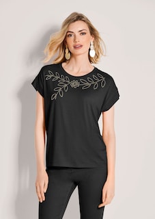 T-shirt avec motif en sequins thumbnail 2