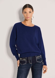 Kaschmirpullover mit Fledermausärmeln thumbnail 2