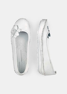 Ballerina aus Leder mit Blumenornament thumbnail 2