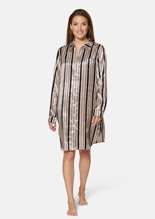 Satin-Sleepshirt in edlem Streifendessin thumbnail 3