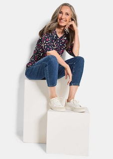 T-shirt confortable en jersey avec teneur en coton thumbnail 4