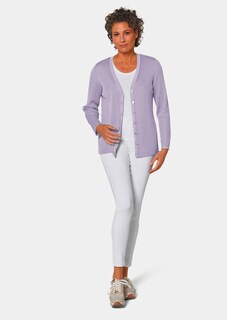Onderhoudsarm tricot jasje met hoogwaardige ribstructuur thumbnail 2