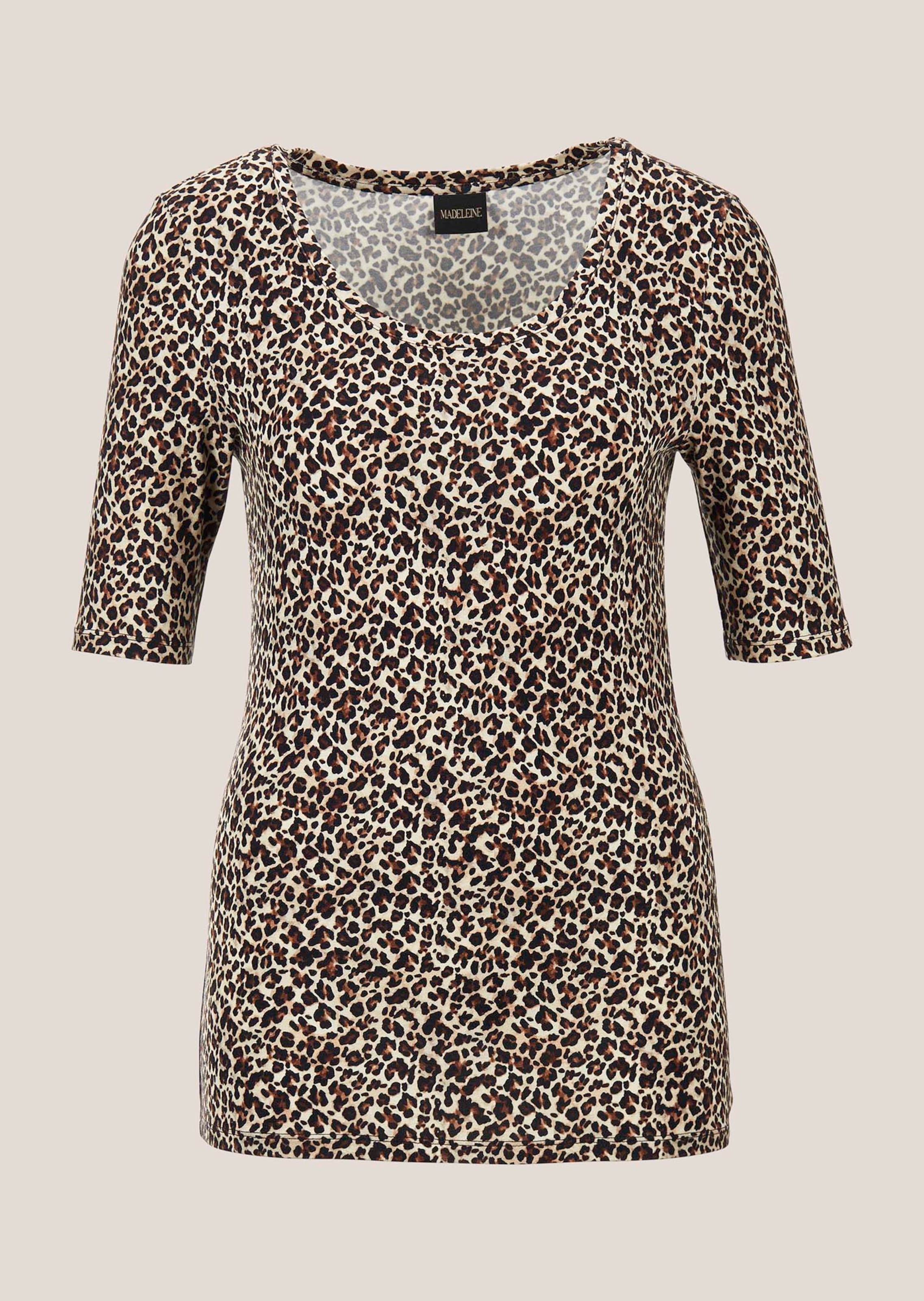 Animal print top with round neck thumbnail 7