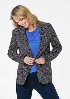Blazer mit Multicolor Allover-Druck thumbnail 1