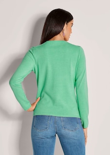 Pull en maille fine à col rond thumbnail 3