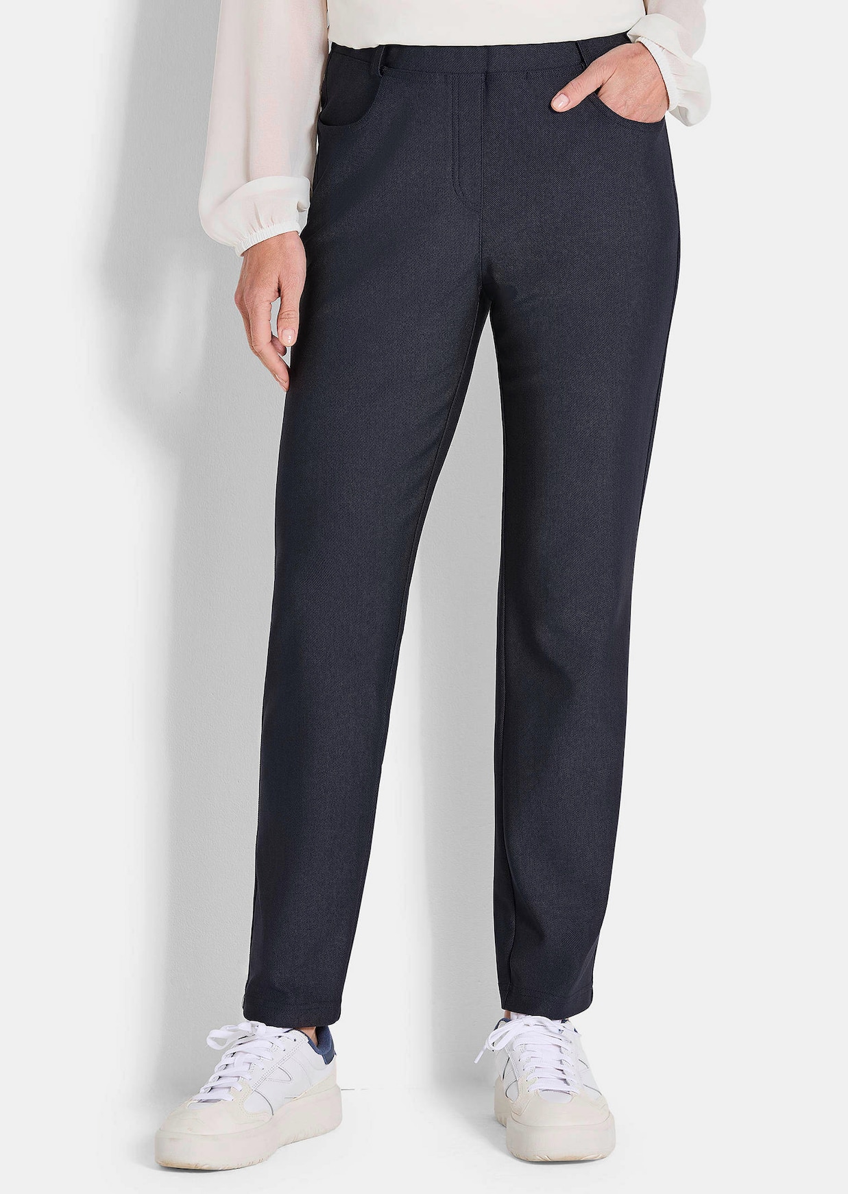 LOUISA housut hienoa twill-stretchiä
