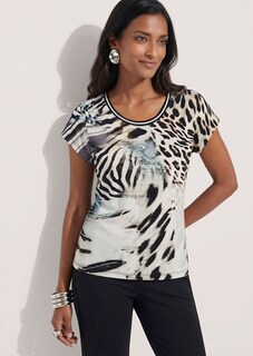 Rundhals-Shirt mit Animal-Print thumbnail 5