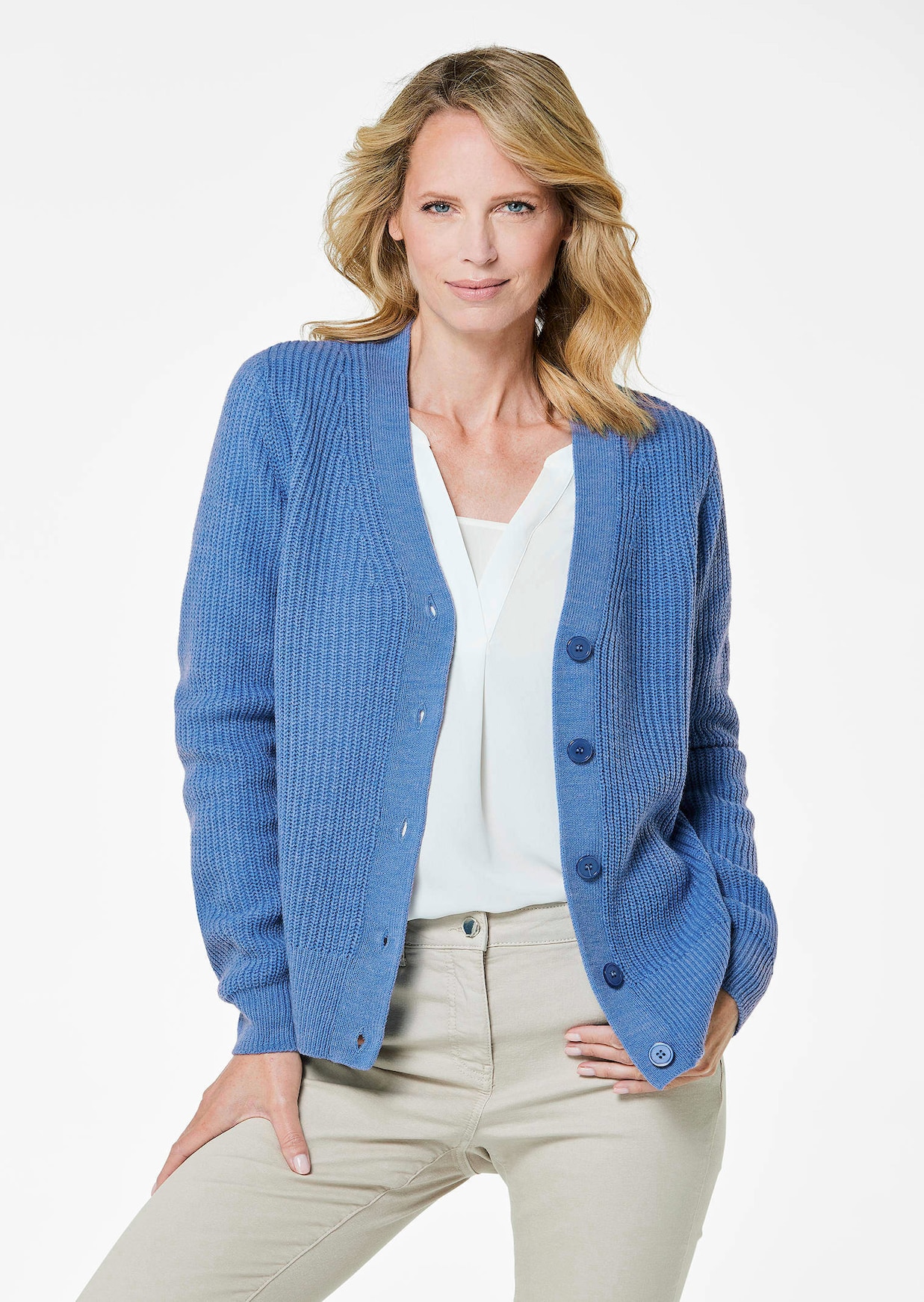 Cardigan facile d'entretien