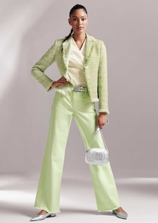 Tweed-Blazer mit Fransen thumbnail 1
