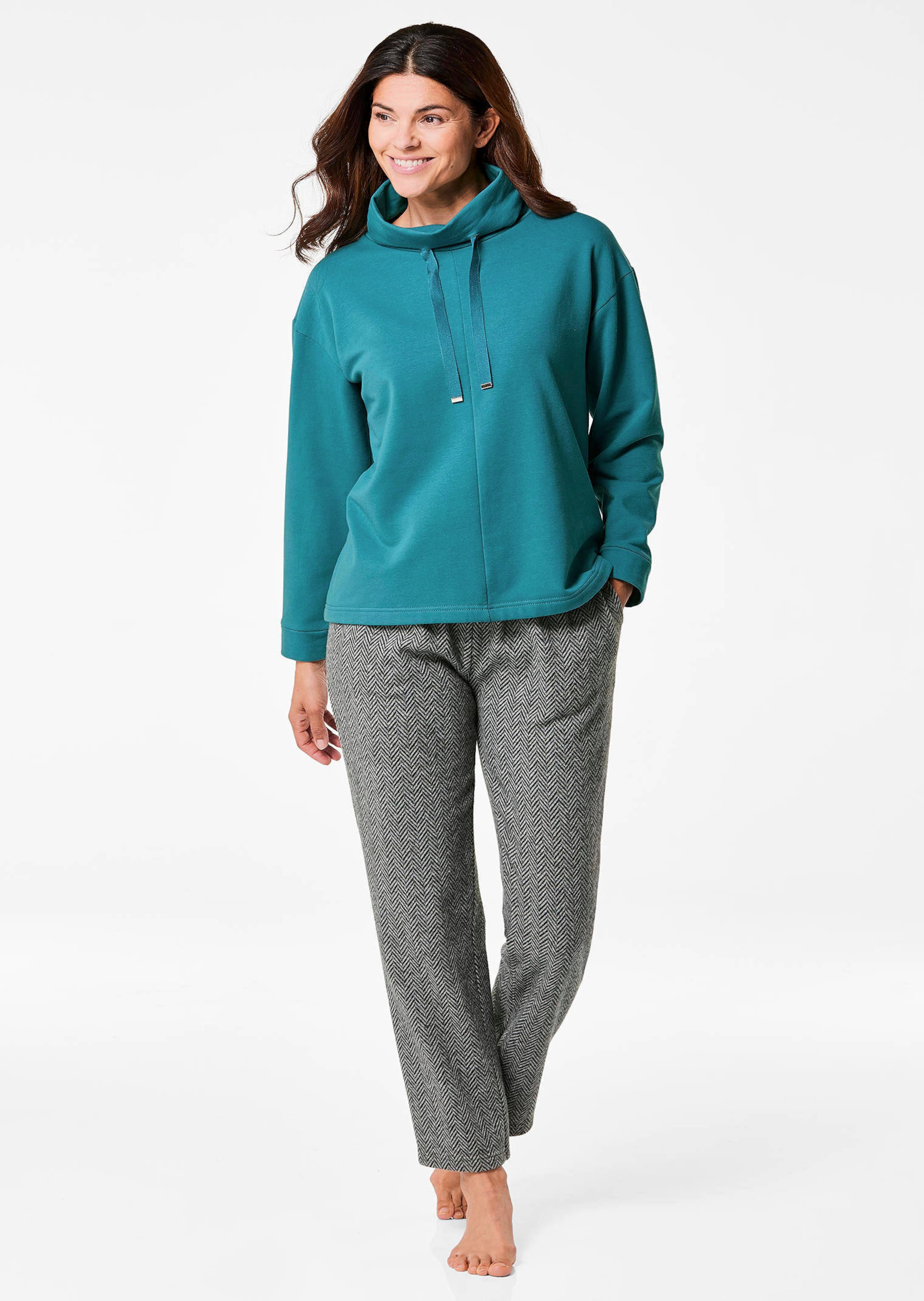 Sweatshirt mit hohem Kragen
