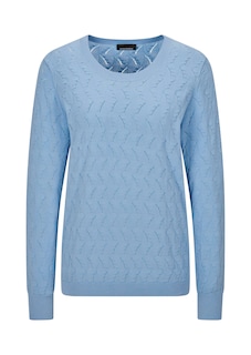 Pull en tricot avec motif torsadé en zigzag thumbnail 6
