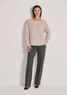 Rundhals-Pullover mit Jacquard-Muster thumbnail 3