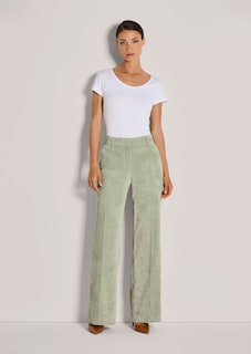 Weite Cordhose mit Bügelfalten thumbnail 3
