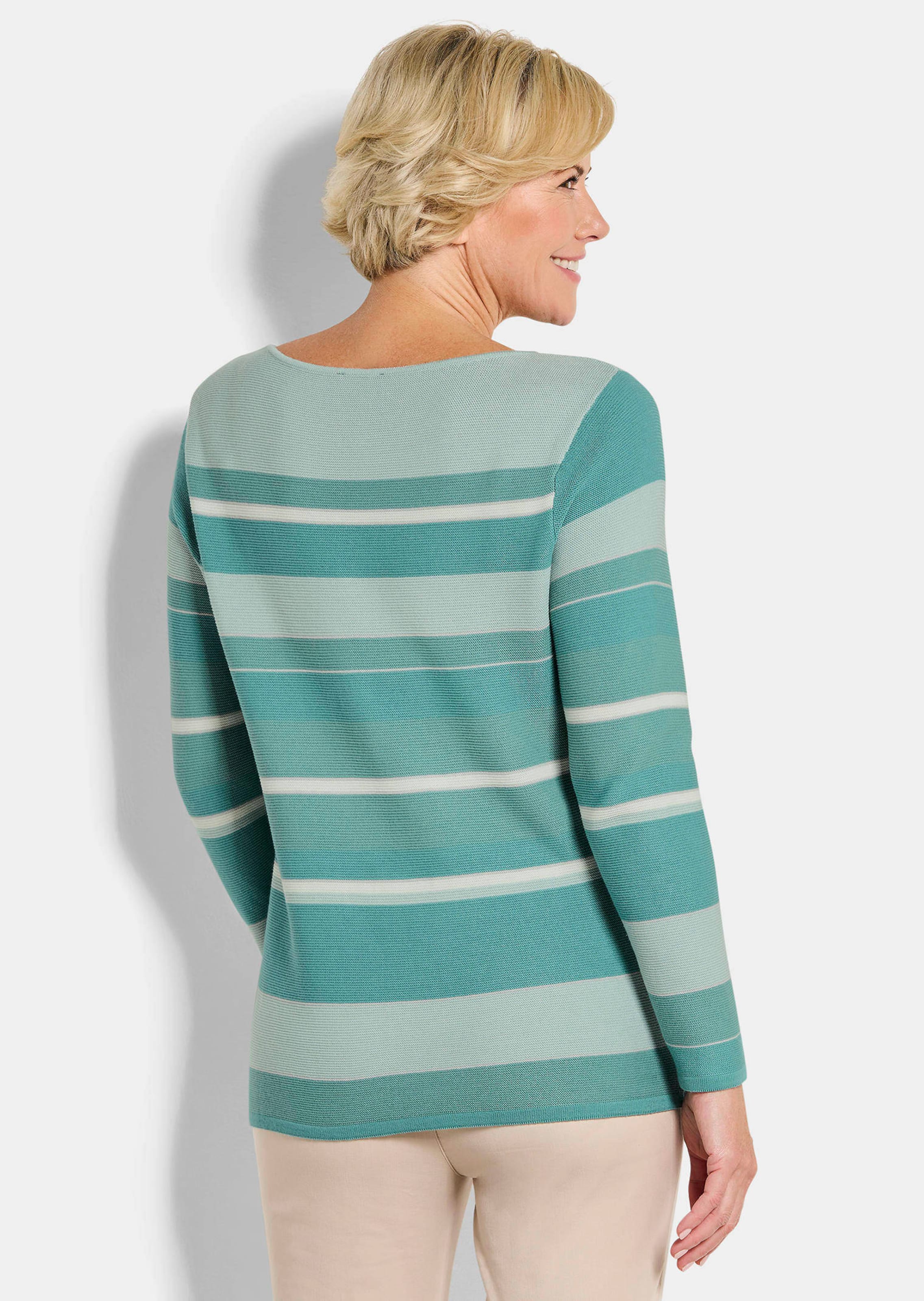 Pull en tricot avec motif à rayures thumbnail 3