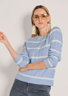 Strickpullover mit Zopfmuster thumbnail 4