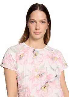 Strukturiertes Shirt mit Blumenmuster thumbnail 4