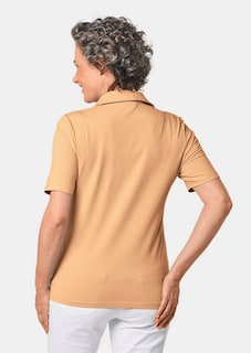 Comfortabel poloshirt met stretch thumbnail 2