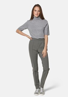 Schlanke Jerseyhose mit Biese thumbnail 3