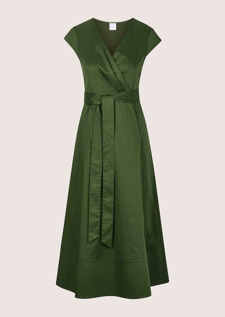 Wickelkleid mit Kappärmeln