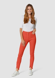 Schlanke Jeans mit Fransensaum thumbnail 3