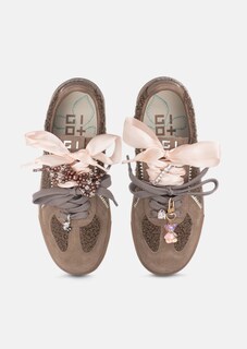 Sneakers van suède met teddybont thumbnail 3