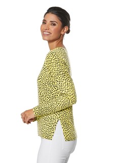 Oversized jumper with abstract leopard print thumbnail 5