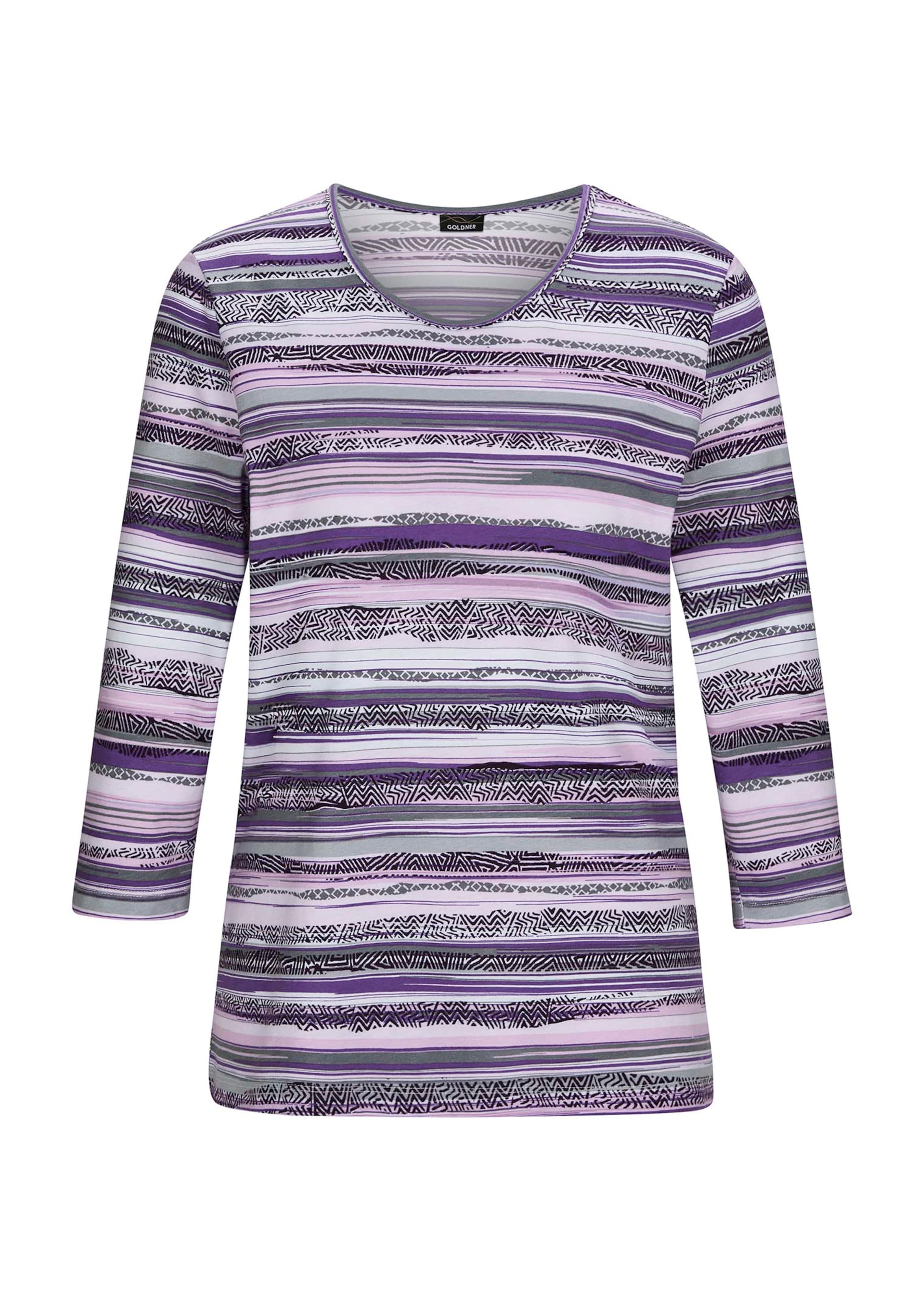 T-shirt rayé en doux mélange de coton