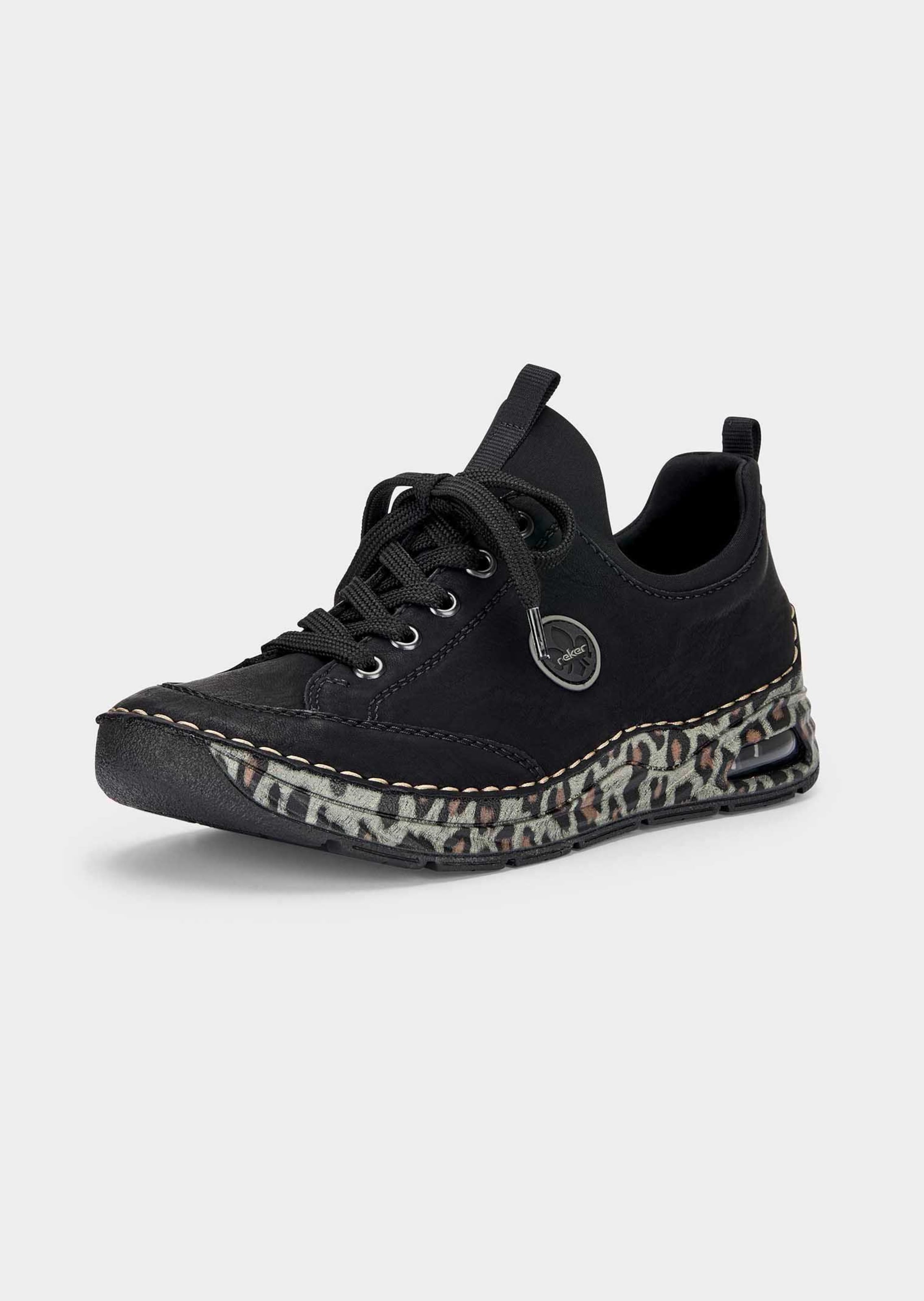 Sneakers avec semelle extérieure en imprimé animalier
