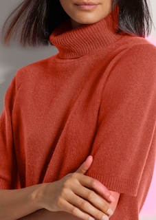 Kaschmirpullover mit Rollkragen und Halbarm thumbnail 6