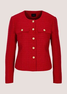 Couturiger Kurzblazer mit goldfarbenen Knöpfen thumbnail 7