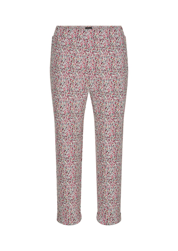 Gemusterte Schlupfhose in Stretch-Qualität