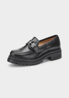 Leder-Slipper mit Zierschnalle thumbnail 1
