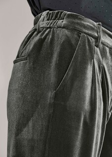 Pantalon large en velours à enfiler thumbnail 6
