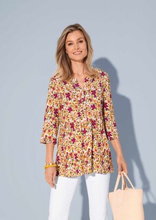 Figurschmeichelndes Drucktunika-Shirt thumbnail 7
