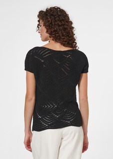 Kurzarm-Pullover mit Wellenstruktur thumbnail 4