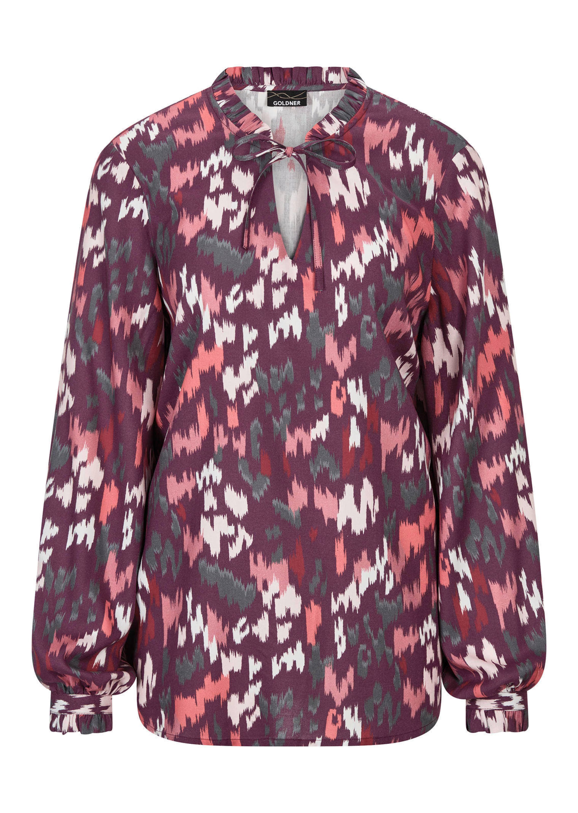 Blouse van viscose, met ruches