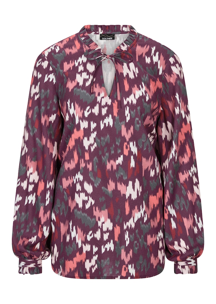 Blouse en viscose avec ruches raffinées