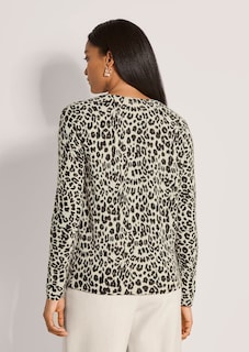 Kaschmirpullover mit Leopardenmuster thumbnail 4