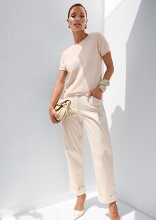 Short-sleeved jumper with sequins thumbnail 1