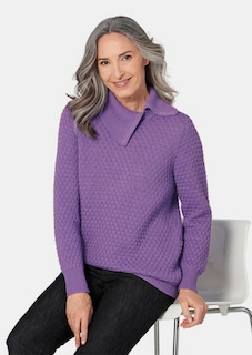 Tricot pullover met sierlijke kraag thumbnail 4