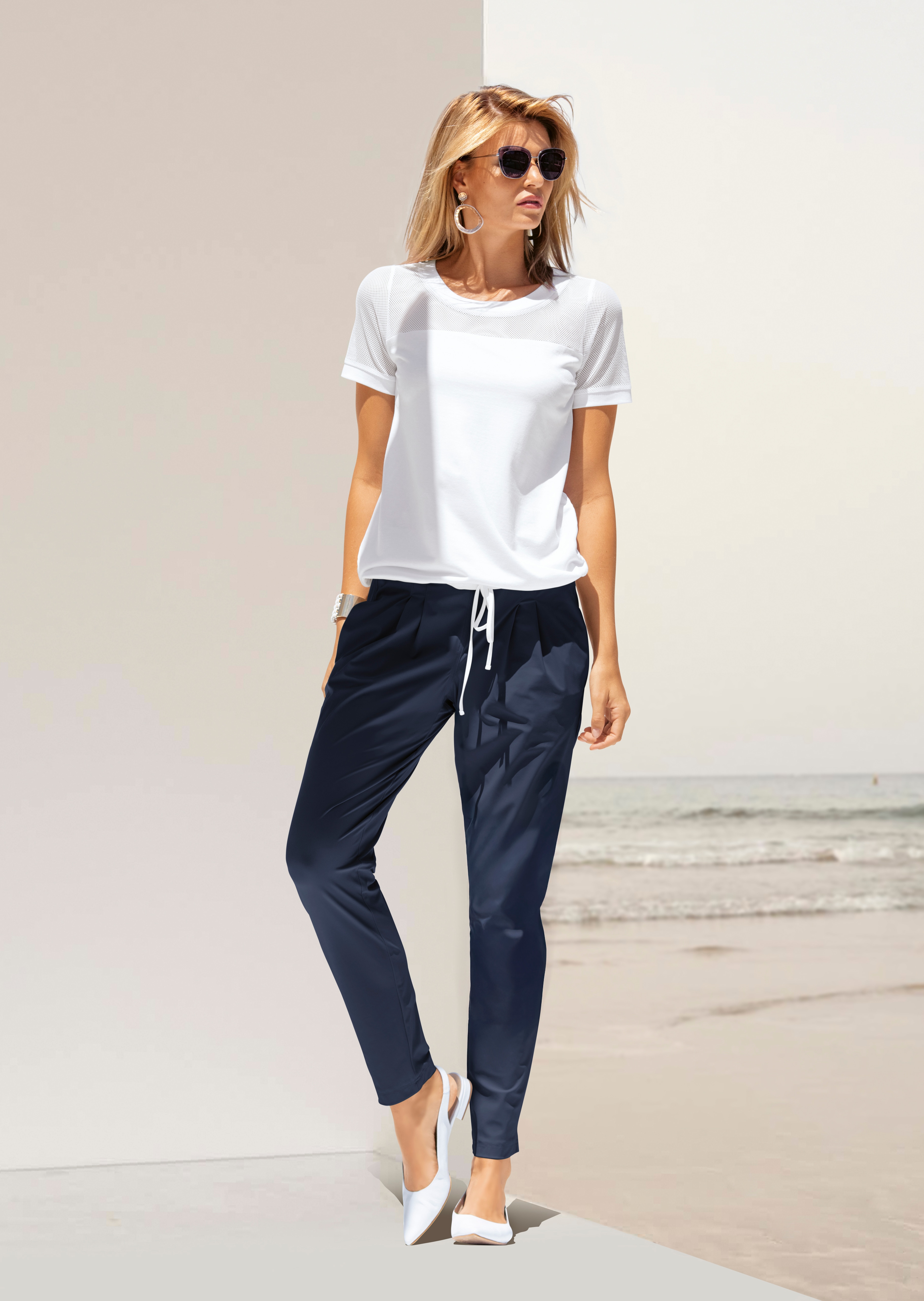 Reisefreundliche Joggpants aus Microjersey