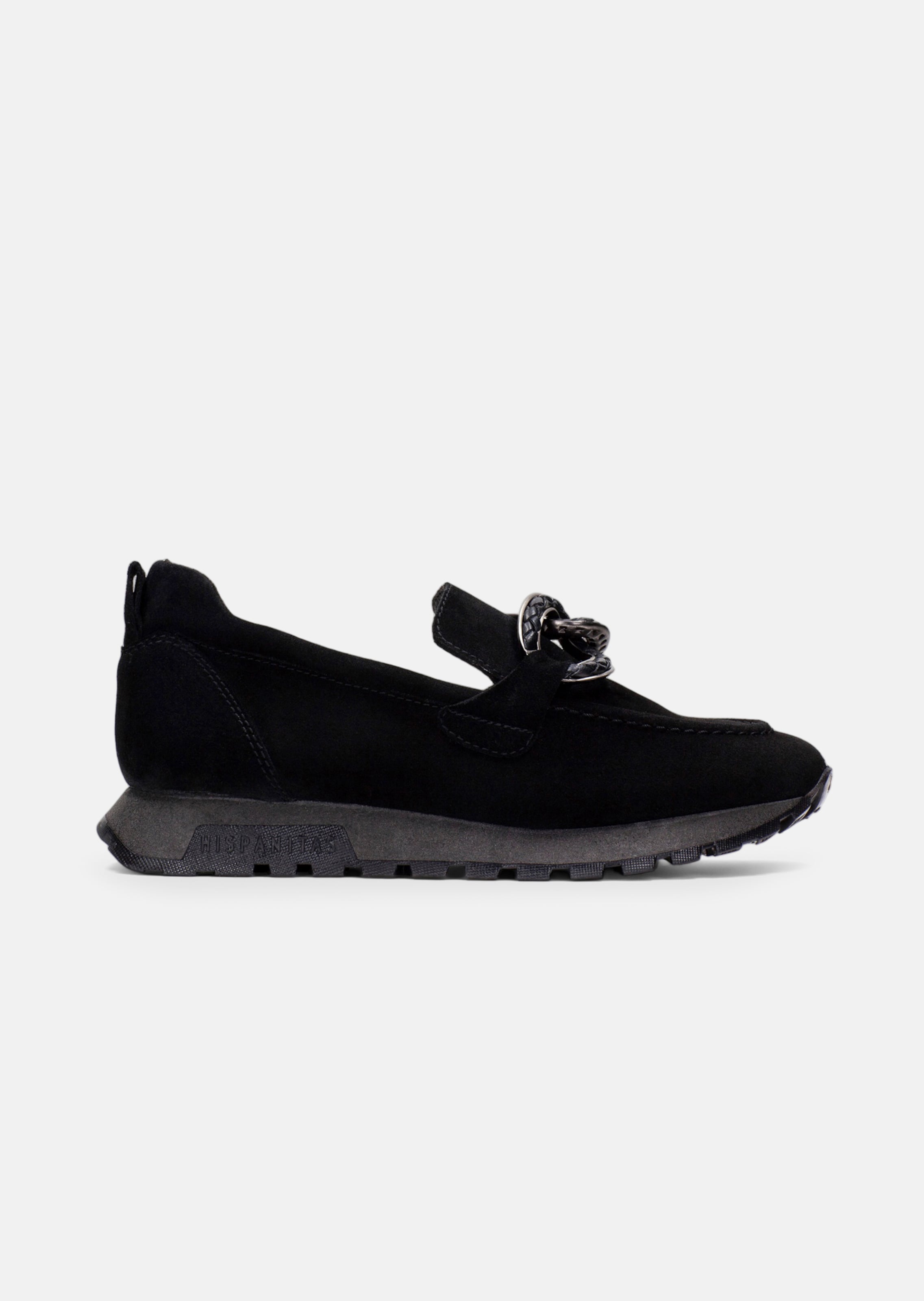 Loafers with a decorative buckle