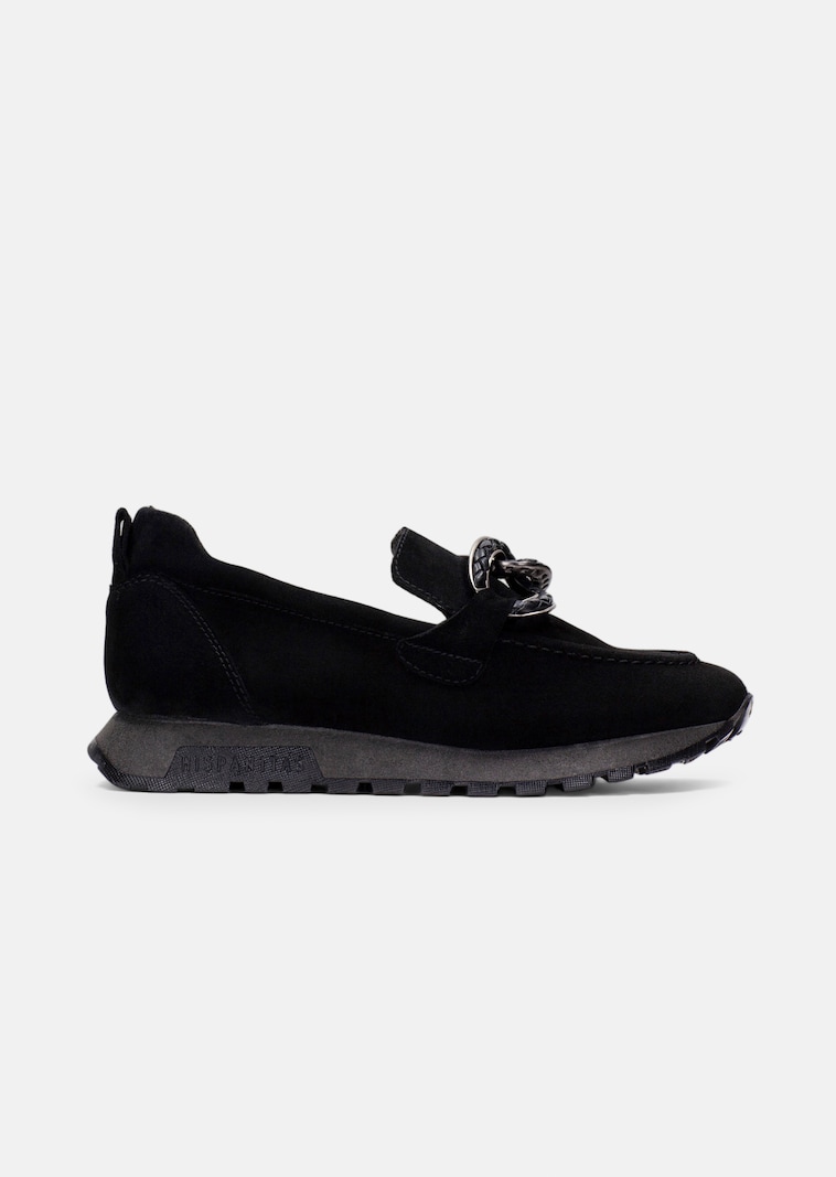 Loafers with a decorative buckle