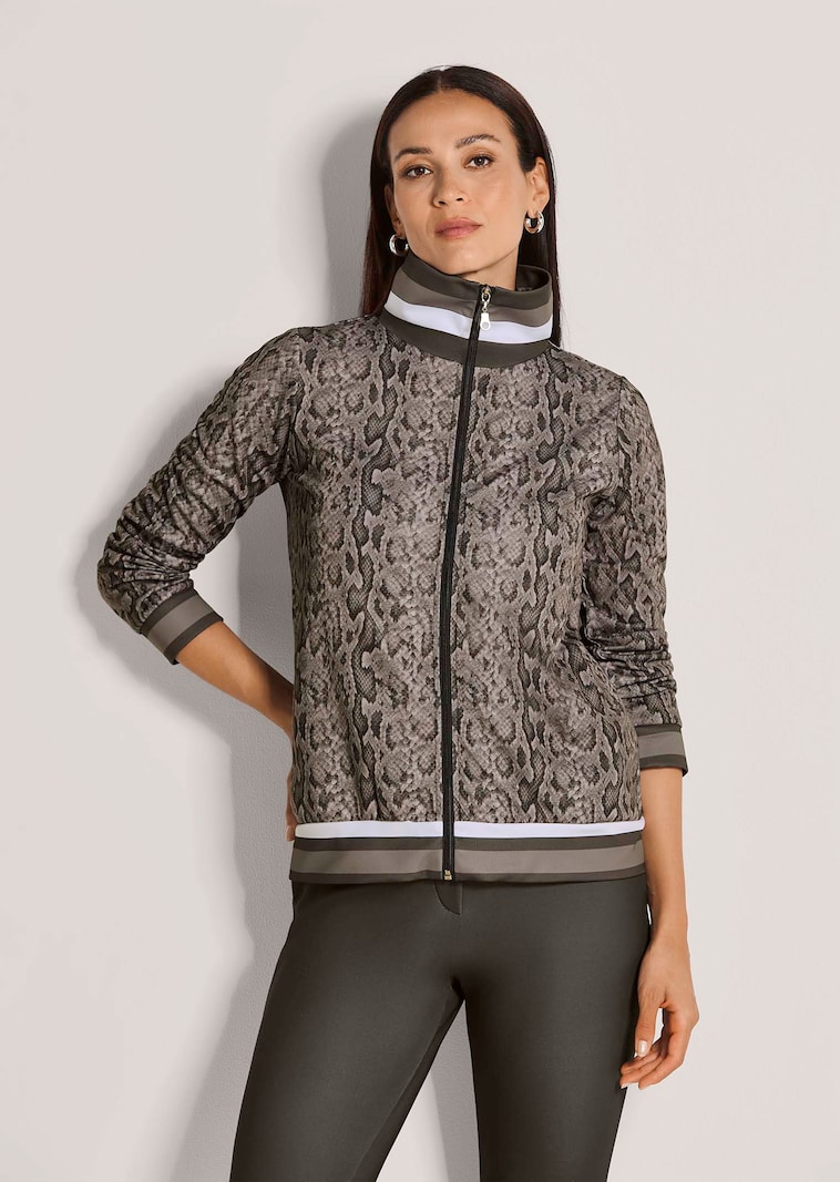 Jacke mit Snake-Print